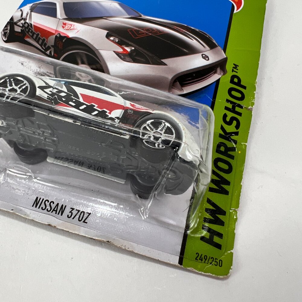 Mattel Hot Wheels Nissan 370Z HW Workshop Greddy White Black Diecast Toy - Picture 5 of 9